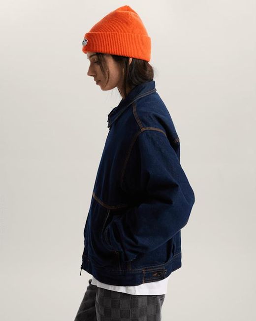 Vans Blue Premium Denim Station Jacket for men