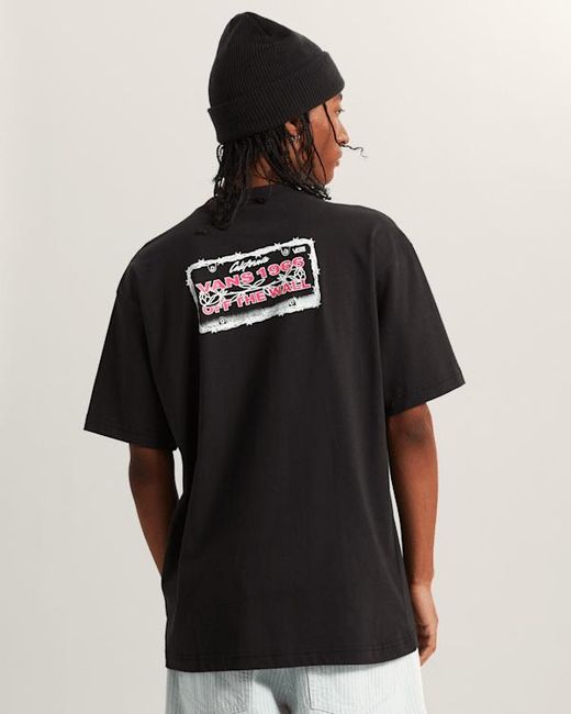 Vans Black Barb Plate Loose T-Shirt for men