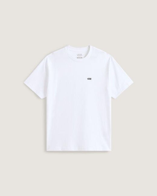 Vans White Left Chest Logo T-Shirt for men