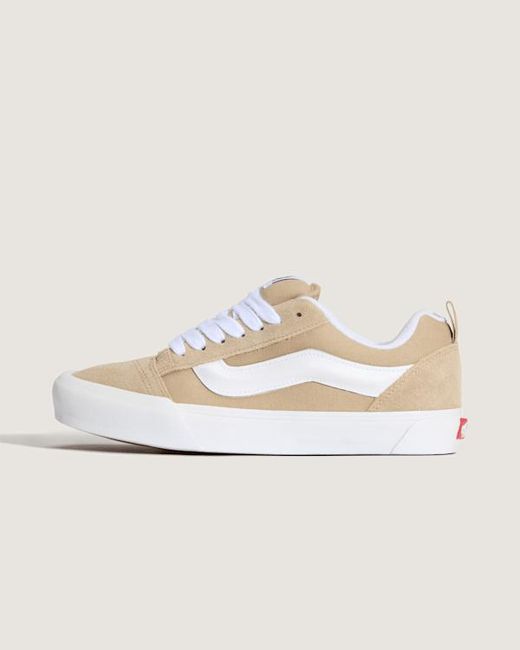 Vans White Knu Skool Shoes for men