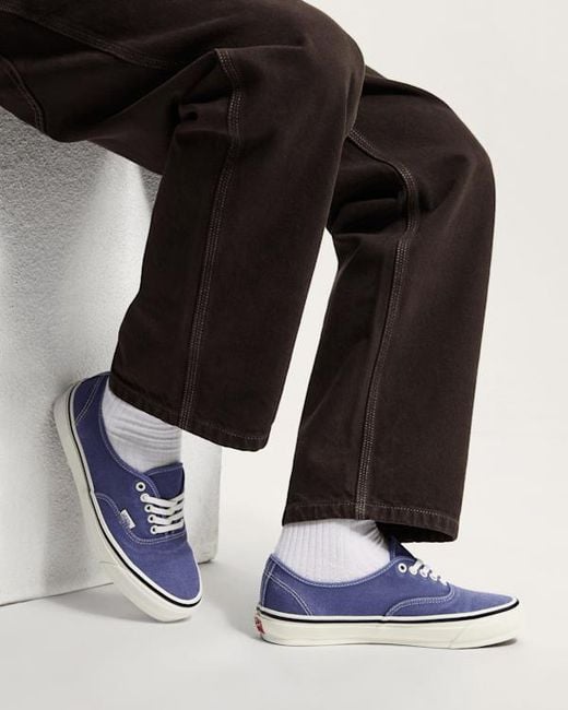 Vans Blue Premium Authentic 44 Shoes for men