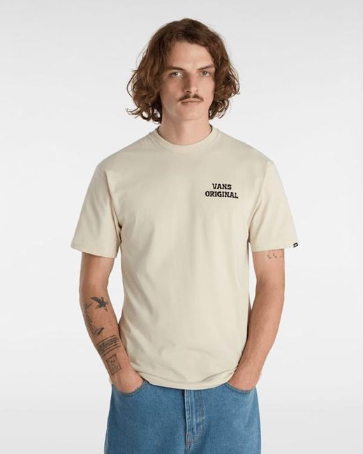 Vans Skull Void Classic Tee, Grootte in het Natural voor heren