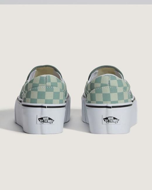 Vans Blue Classic Slip-On Platform Shoes for men