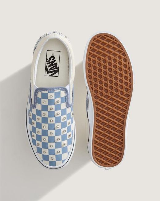 Vans White Classic Slip-On Shoes for men