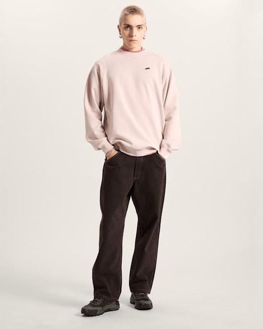 Vans Pink Salton Crew Sweatshirt for men