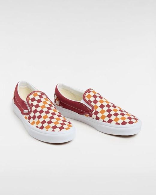 Vans Red Classic Slip-On Shoes for men