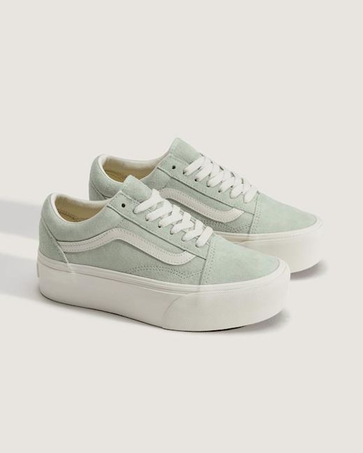 Vans Natural Old Skool Platform Shoes for men