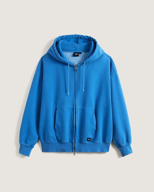 Vans Blue Premium Zip Hoodie for men
