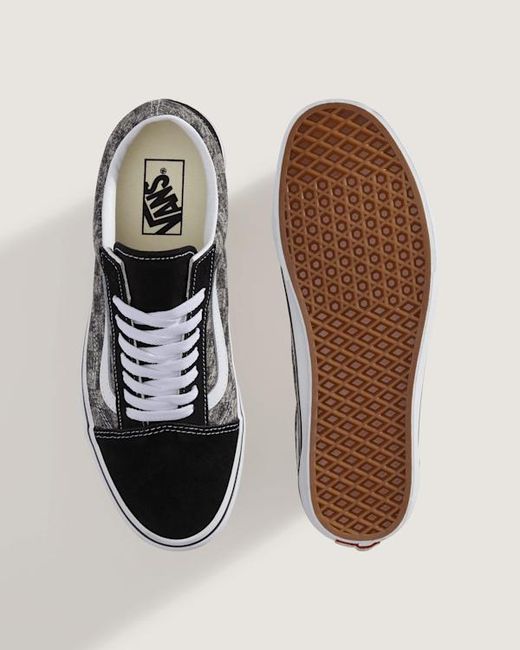 Vans Metallic Old Skool Denim Checkerboard Shoes for men