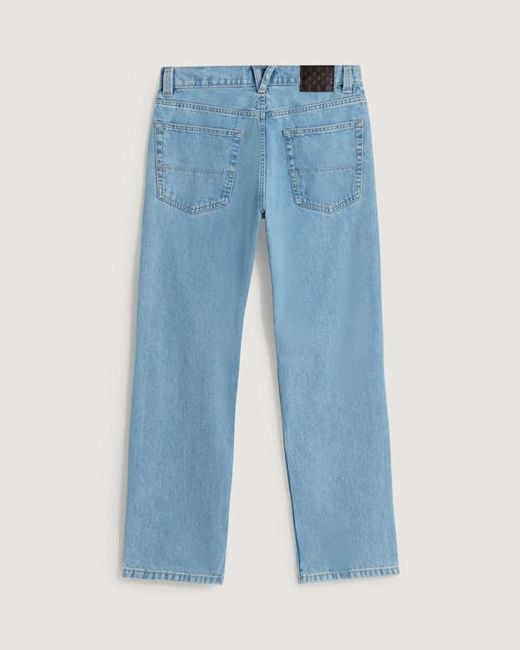 Vans Blue Check-5 Straight Denim Pant Light Stonewash for men