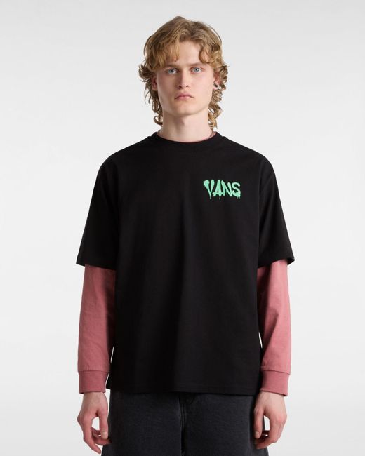 Vans Factory Spray Loose Fit T-Shirt () Herren, Größe in Black für Herren