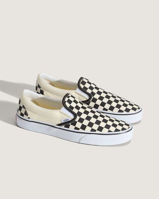 Vans Checkerboard Classic Slip-On Schuhe, Herren, Größe in Metallic für Herren