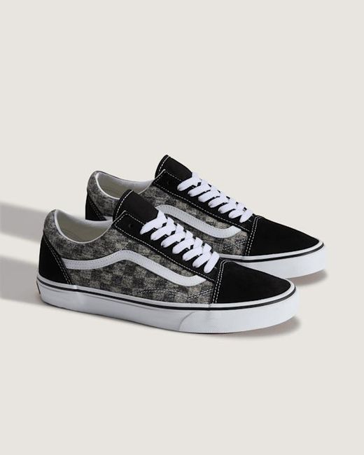 Vans Metallic Old Skool Denim Checkerboard Shoes for men