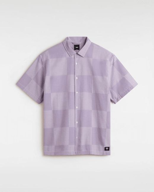 Vans Purple Kessler Checkerboard T-Shirt for men