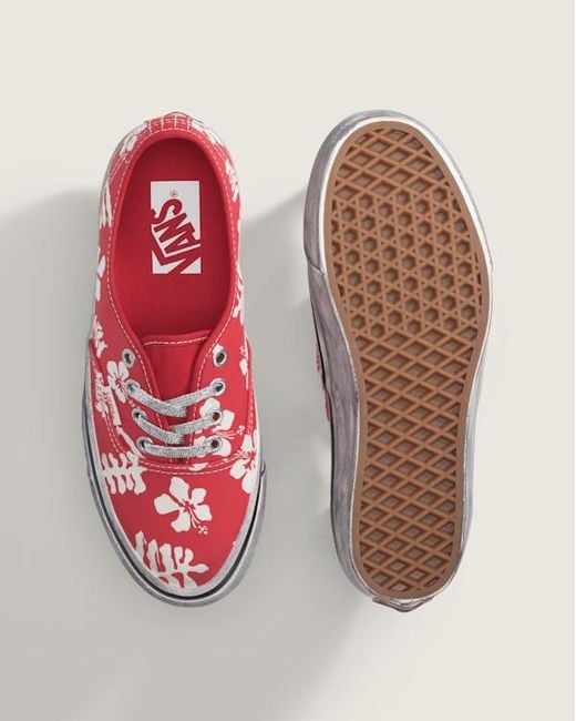 Vans Red Premium Authentic Shoes for men