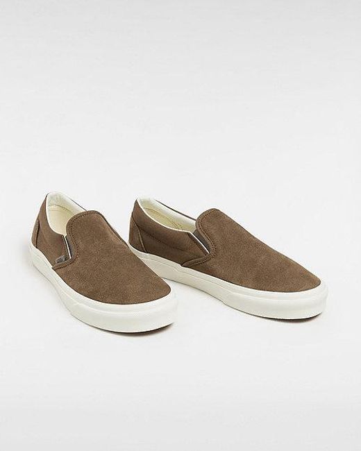 Vans Brown Classic Slip-on Summer Linen Shoes