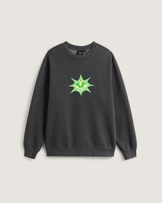 Vans Black Star Checker Crew Sweatshirt for men