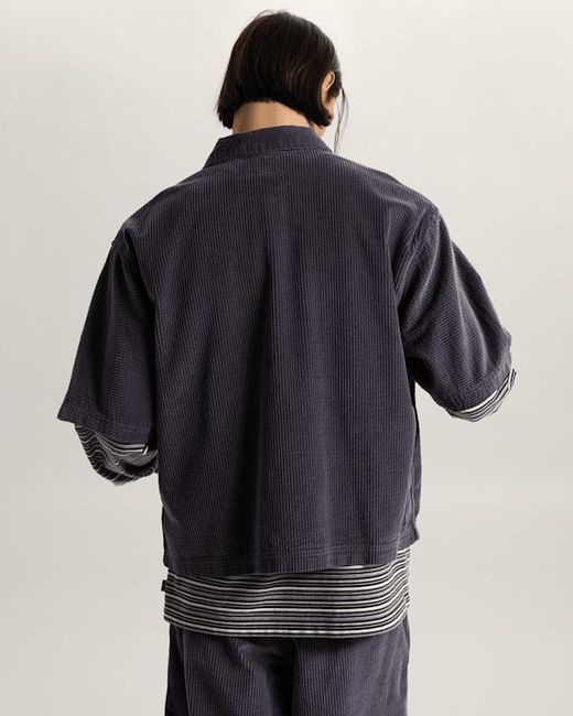 Vans Blue Premium Cord Button Up Shirt for men