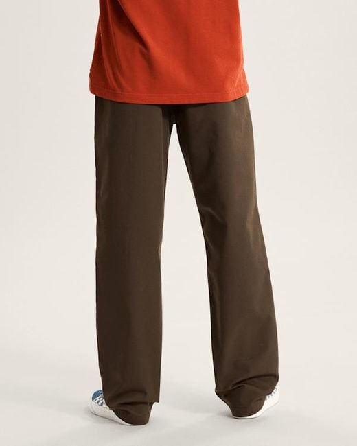 Vans Authentic Relaxed Chino Broek, Grootte in het Brown voor heren