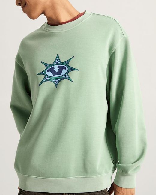 Vans Green Star Checker Sweatshirt for men