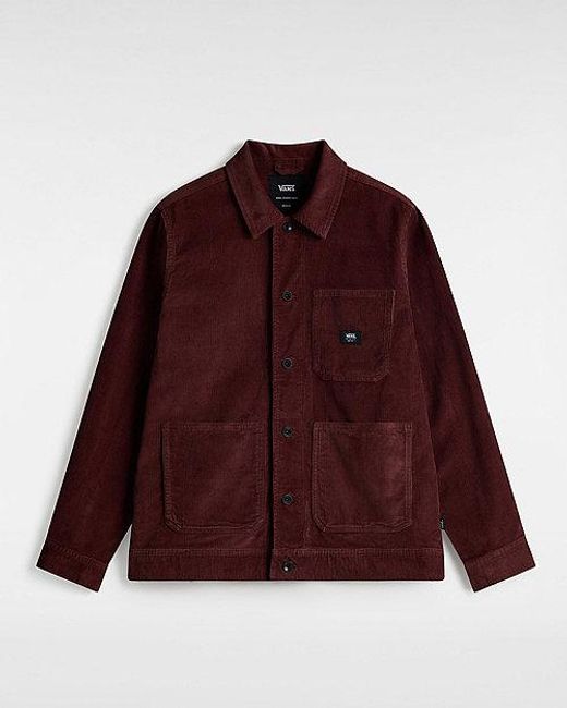 Vans Drill Chore Cordjacke (Bitter Chocolat) Herren, Größe in Red für Herren