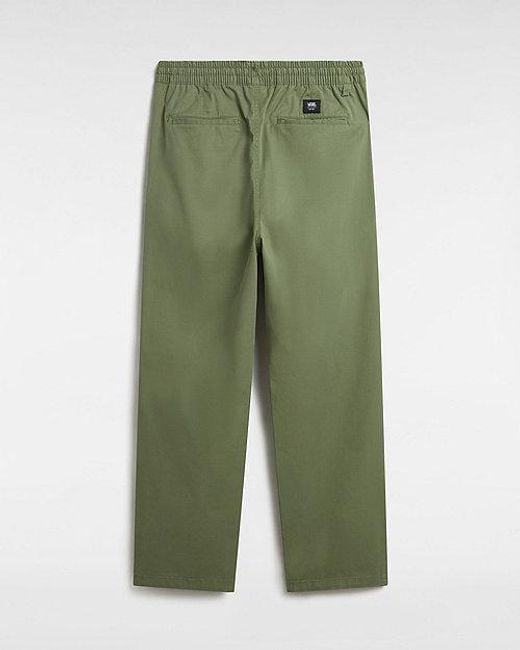 Pantalones Elásticos Range De Corte Holgado Vans de hombre de color Green