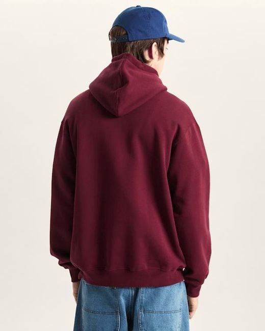 Vans Red Left Chest Ii Logo Pullover Hoodie for men