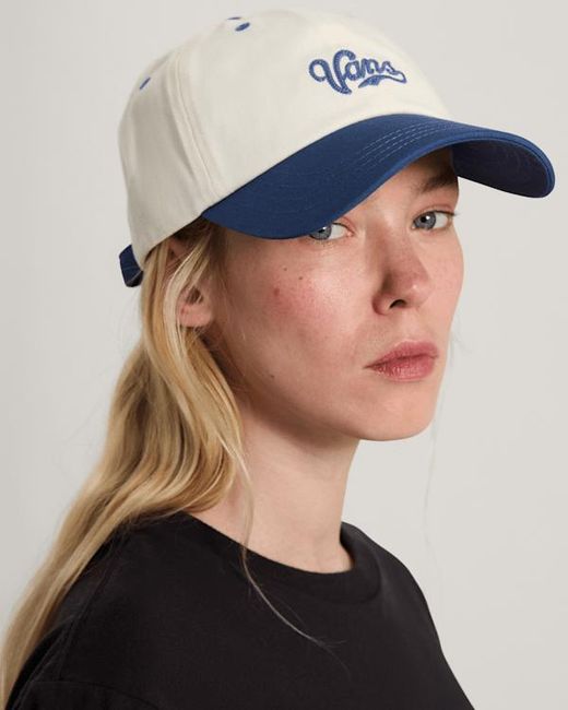 Vans Blue Lefty Script Curved Bill Jockey True for men