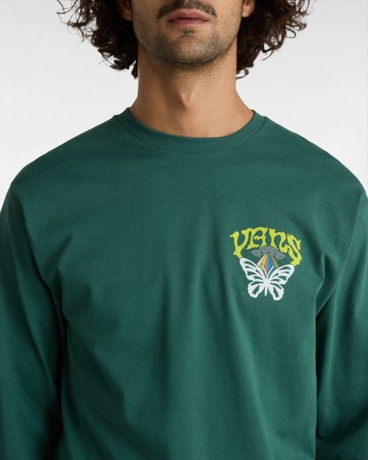 Vans Skull Saucer Langarm-t-shirt in Green für Herren