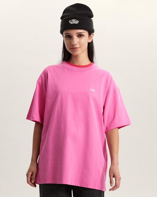 Vans Pink Left Chest Ii Loose T-Shirt for men