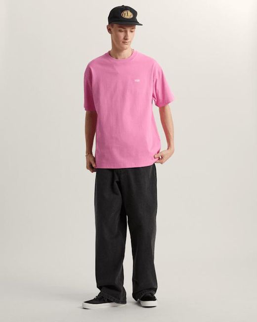 Vans Pink Left Chest Ii Loose T-Shirt for men