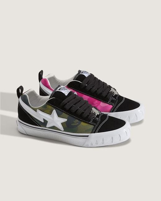 Vans Black X Bape Knu Skool for men