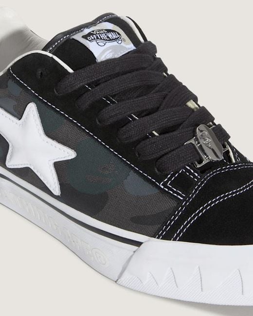 Vans Black X Bape Knu Skool for men