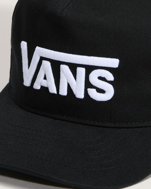 Gorra Con Cierre Ajustable Trasero Y Logotipo Drop V, Hombre, Talla Vans de hombre de color Black
