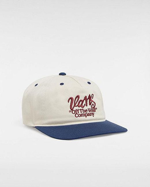 Vans White Type Low Unstructured Hat