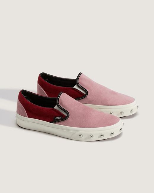 Vans Pink Classic Slip-On Shoes for men
