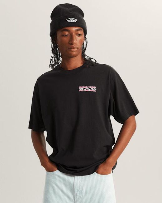 Vans Black Barb Plate Loose T-Shirt for men