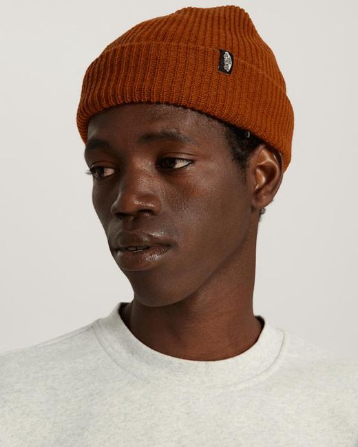 Vans Brown Original Shallow Cuff Beanie for men