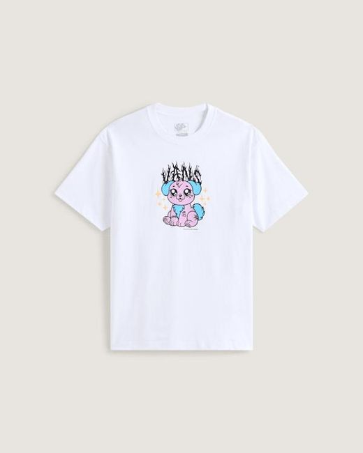 Vans White Puppy Loose T-Shirt for men