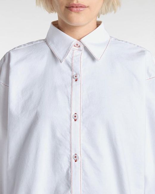Vans White Gillian Button Down Shirt