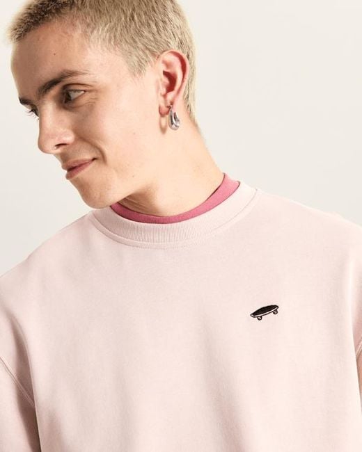 Vans Pink Salton Crew Sweatshirt for men