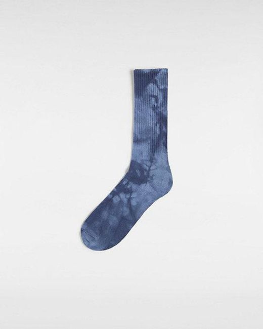 Vans Blue Tie Dye Crew Socks for men