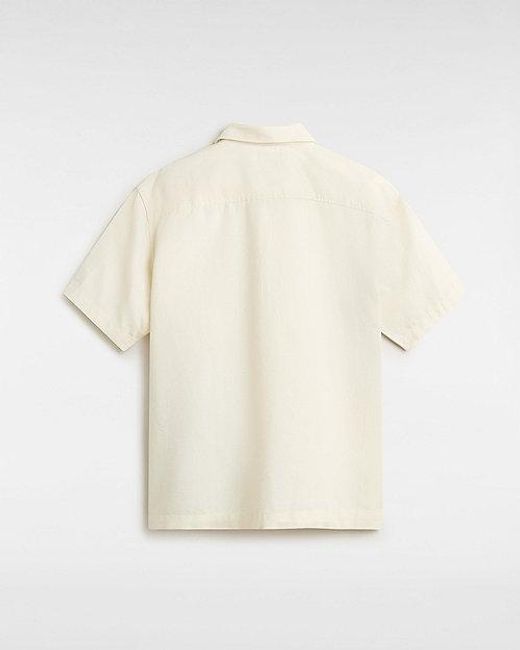 Vans Laurel Button-Down-Hemd (Natural) Herren Weiß, Größe in Pink für Herren