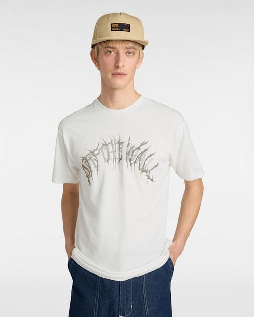 Vans White Metal Arch T-Shirt for men