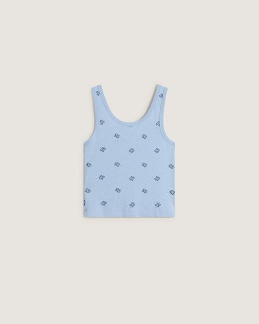 Vans Blue Lilly Printed Tank