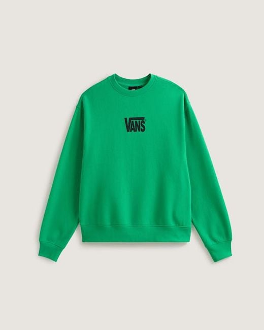 Vans Green Stretch Logo Crew Sweatshirt for men