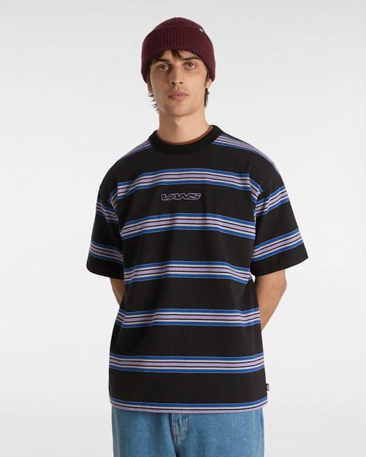 Vans Mesa Stripe T-Shirt, Herren, Größe in Black für Herren