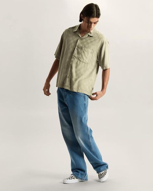 Vans Natural Van Doren Check Camp T-Shirt for men