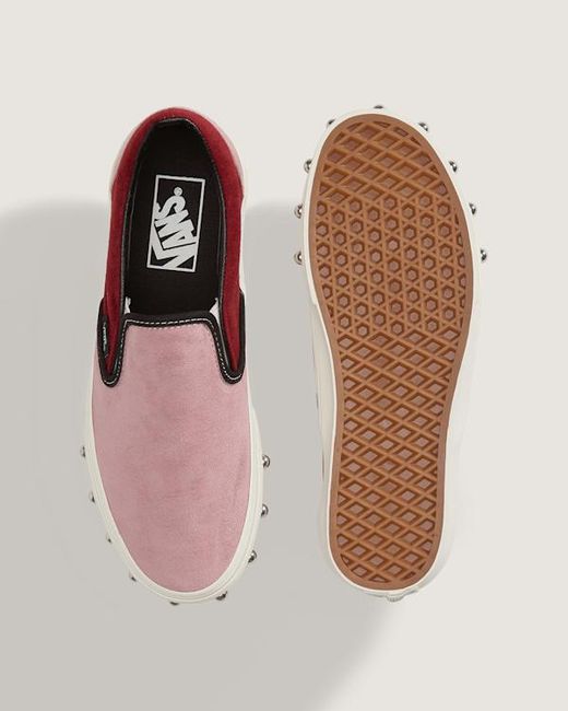 Vans Pink Classic Slip-On Shoes for men