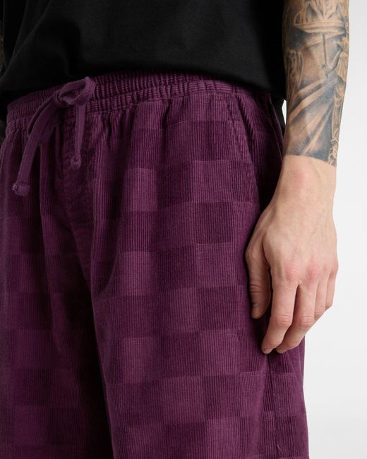 Vans Range Checkerboard Locker Geschnittene Cord-shorts in Purple für Herren